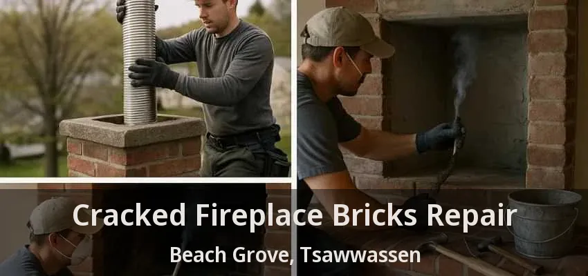 Cracked Fireplace Bricks Repair Beach Grove, Tsawwassen - BC