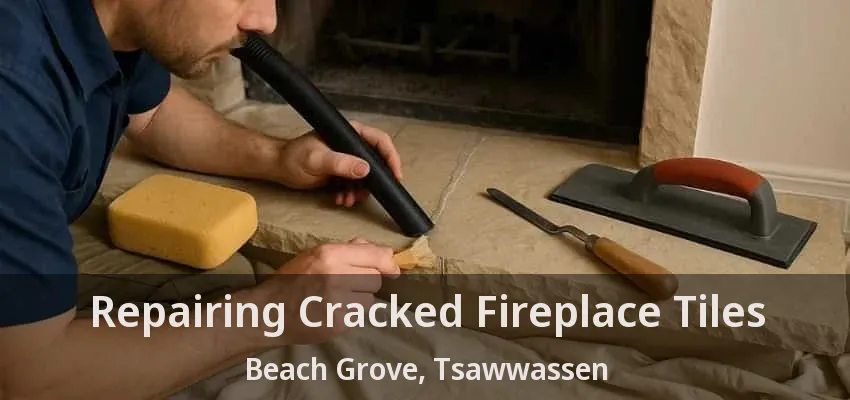 Repairing Cracked Fireplace Tiles Beach Grove, Tsawwassen - BC