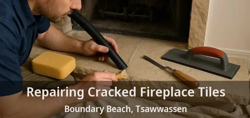 Repairing Cracked Fireplace Tiles Boundary Beach, Tsawwassen - BC